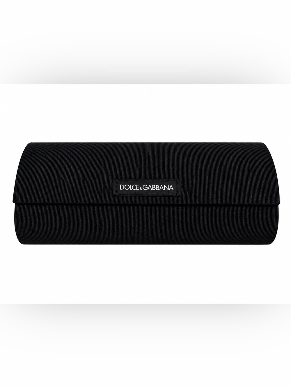 Dolce & Gabbana Black Ribbed Eyeglass Sunglasses Case